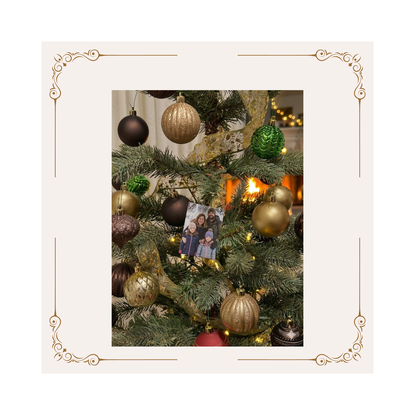 Personalized Holiday Ornament – Photo Keepsake (3.5” × 2.5”)