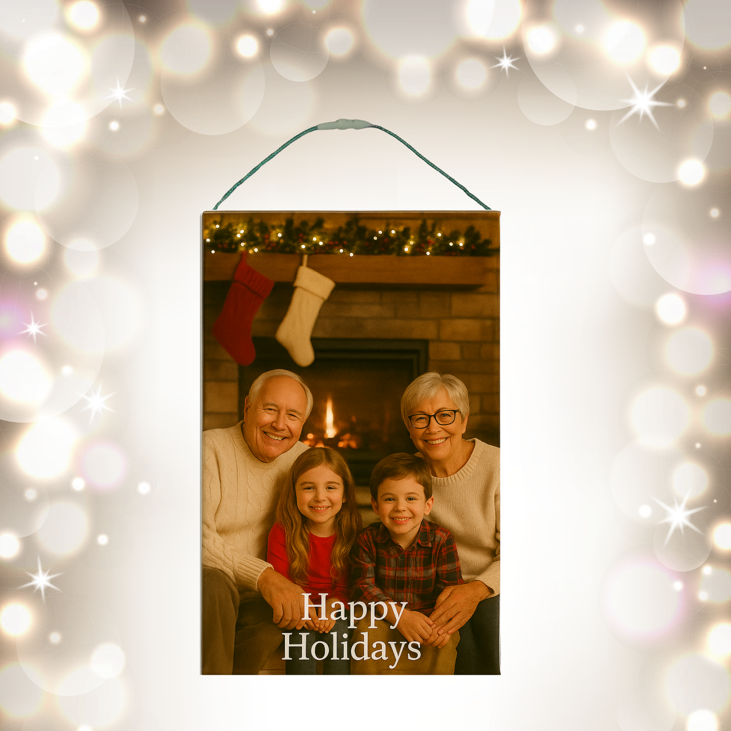 Personalized Holiday Ornament – Photo Keepsake (3.5” × 2.5”)