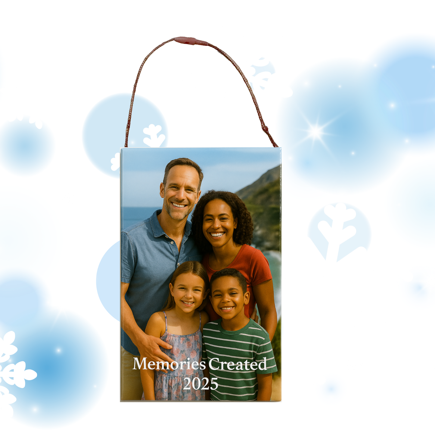 Personalized Holiday Ornament – Photo Keepsake (3.5” × 2.5”)